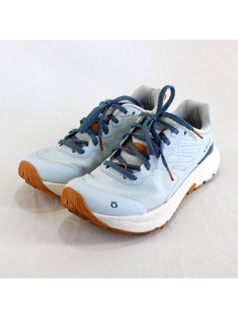 Oboz Katabatic Wind Low Hiking Shoes Womens Size 7 Blue Lace Up Slip Resistant